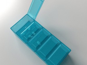pill organizer box 3D Model