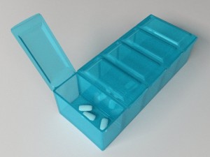 pill organizer box 3Dモデル