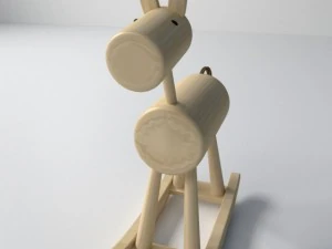 wood rocking horse 3D Model
