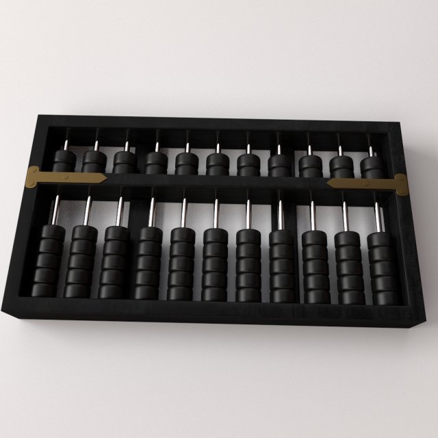 abacus 3D Модель .c4d .max .obj .3ds .fbx .stl .blend