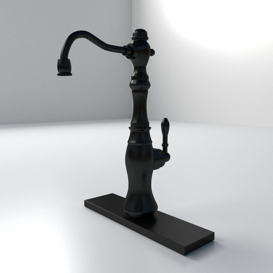 antique faucet 3D Model .c4d .max .obj .3ds .fbx .stl .blend 