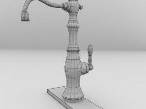 antique faucet 3D 모델