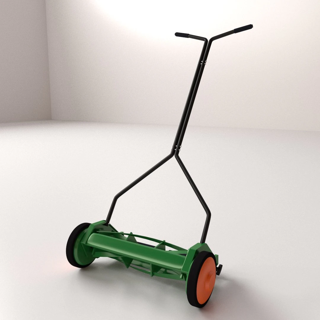 push reel mower 3D Model .c4d .max .obj .3ds .fbx .stl .blend 
