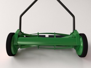 push reel mower 3D Model
