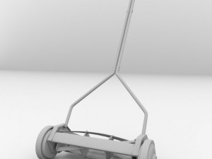 push reel mower 3D Model