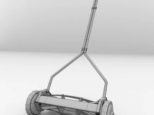 push reel mower 3D Model