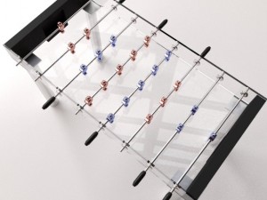 foosball table 3Dモデル