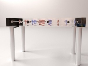 foosball table 3Dモデル