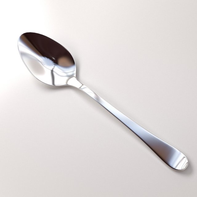 spoon Model 3D .c4d .max .obj .3ds .fbx .stl .blend 