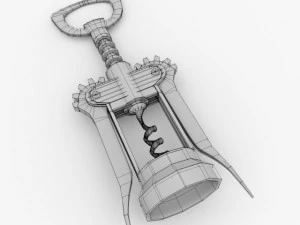 saca-rolhas de asa Modelo 3D