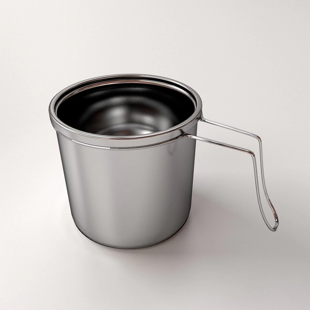 camping mug 3D Model .c4d .max .obj .3ds .fbx .stl .blend 