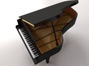 grand piano 3D Model