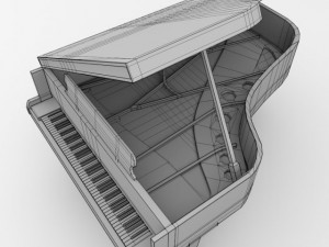 grand piano 3D Model