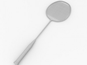 badminton racquet 3D 모델