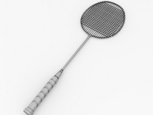 badminton racquet 3D 모델