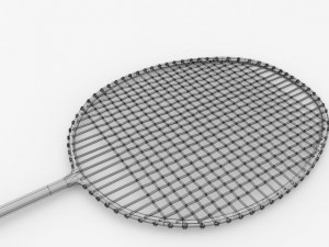 badminton racquet 3D 모델