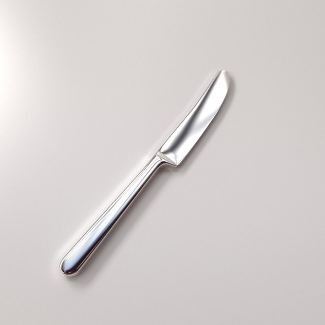 table knife Modelo 3D .c4d .max .obj .3ds .fbx .stl .blend 