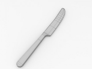 table knife Modelo 3D