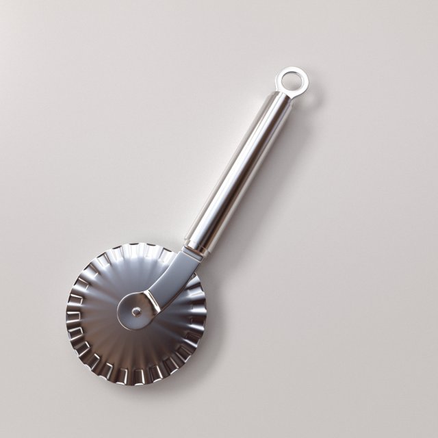 pastry cutting wheel 3D Model .c4d .max .obj .3ds .fbx .stl .blend 