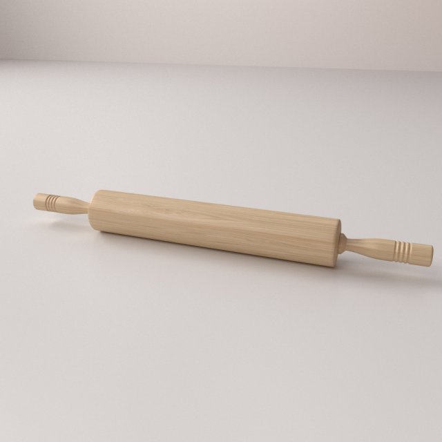 rolling pin 3D 模型 .c4d .max .obj .3ds .fbx .stl .blend 
