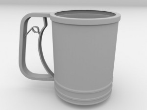 baking cup 3D 모델
