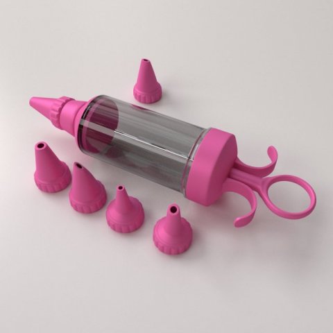 icing syringe v2 Modèle 3D .c4d .max .obj .3ds .fbx .stl .blend 