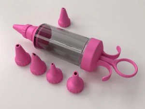 アイシングシリンジ v2 3Dモデル