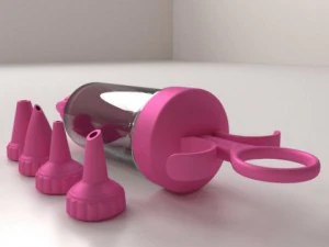 icing syringe v2 3D Model
