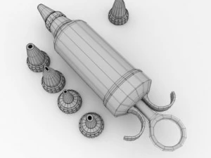 icing syringe v2 3D Model