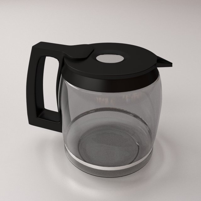 coffeemaker carafe Model 3D .c4d .max .obj .3ds .fbx .stl .blend 
