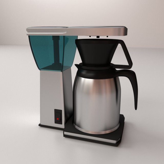 coffeemaker 3D Model .c4d .max .obj .3ds .fbx .stl .blend