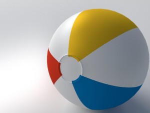 beach ball Modelo 3D