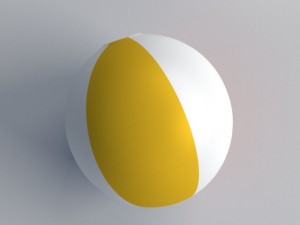 beach ball Modelo 3D