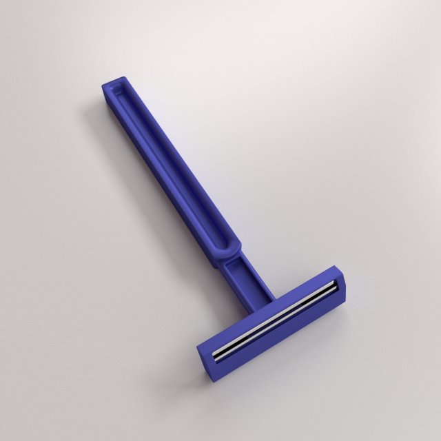 disposable shaver Modèle 3D .c4d .max .obj .3ds .fbx .stl .blend 