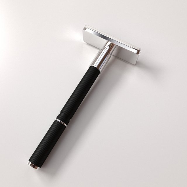 vintage razor 3D Model .c4d .max .obj .3ds .fbx .stl .blend 