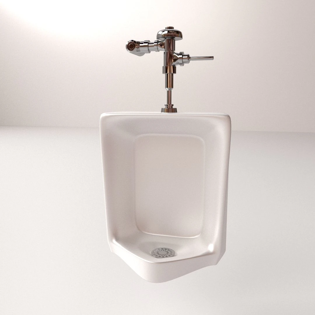 urinal 3D Model .c4d .max .obj .3ds .fbx .stl .blend 