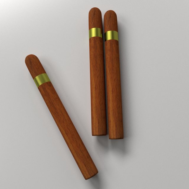 cigar 3D Модель .c4d .max .obj .3ds .fbx .stl .blend 