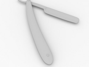 straight razor 3D मॉडल
