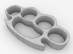 brass knuckles 3D 模型