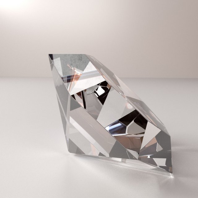 diamond 3D Model .c4d .max .obj .3ds .fbx .stl .blend 