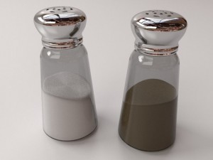 salt and pepper bottle 3D Model