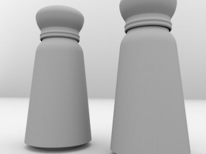 salt and pepper bottle Modelo 3D