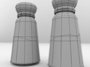 salt and pepper bottle 3D Model