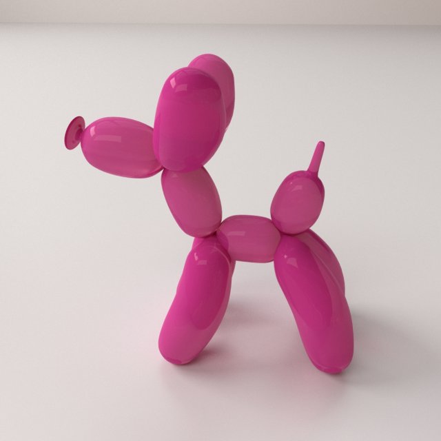 balloon poodle Modelo 3D .c4d .max .obj .3ds .fbx .stl .blend 
