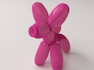 balloon poodle Modelo 3D