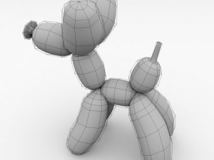 balloon poodle Modelo 3D