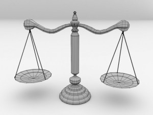 antique scales Model 3D