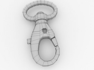 trigger snap hook 3D 모델