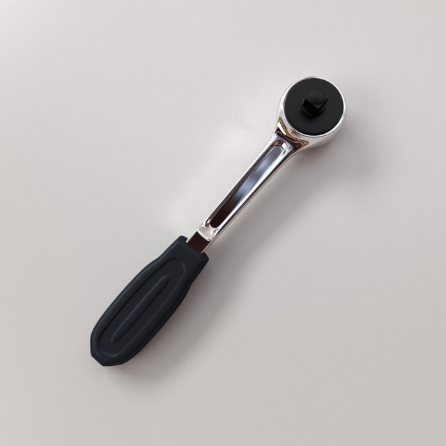 ratchet socket wrench 3D Model .c4d .max .obj .3ds .fbx .stl .blend