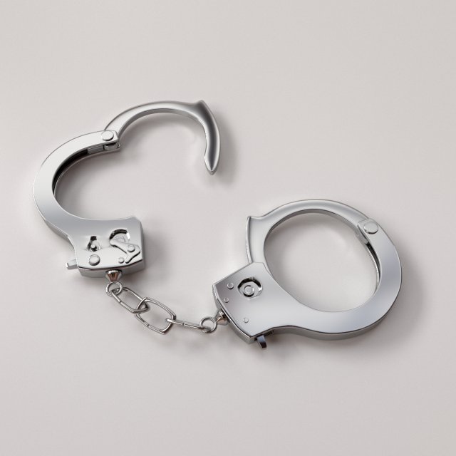 handcuffs 3D मॉडल .c4d .max .obj .3ds .fbx .stl .blend 